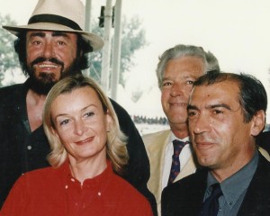 CSIO di Modena con il Maestro Luciano Pavarotti e Adriano Sala