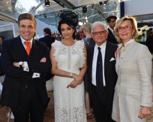 A Chantilly con Juan-Carlos Capelli (Vice-President e Head of International Marketing of Longines) e Aishwarya Rai Bachchan (testimonial Longines)