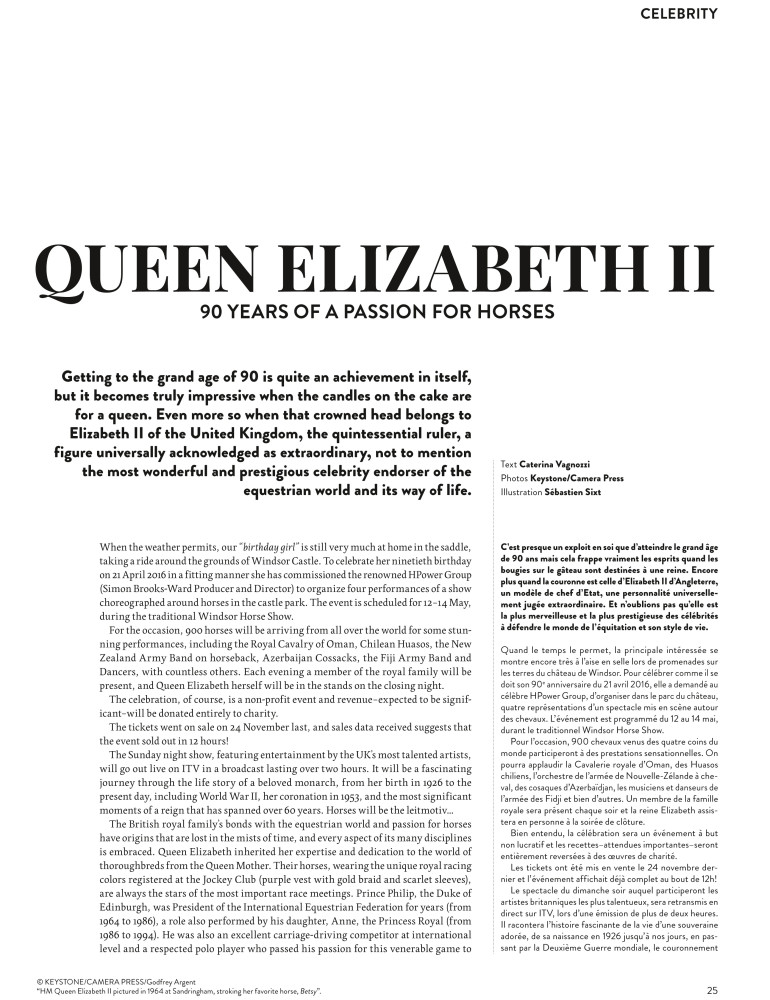 QUEEN ELIZABETH II: 90 YEARS OF A PASSION FOR HORSES